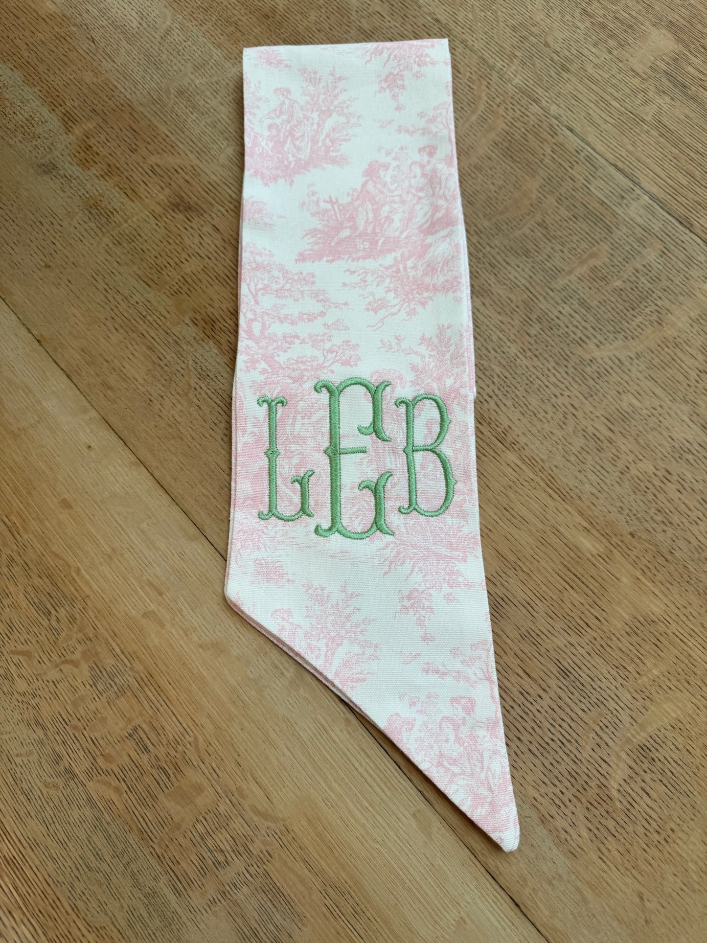 Toile Wreath Sashes