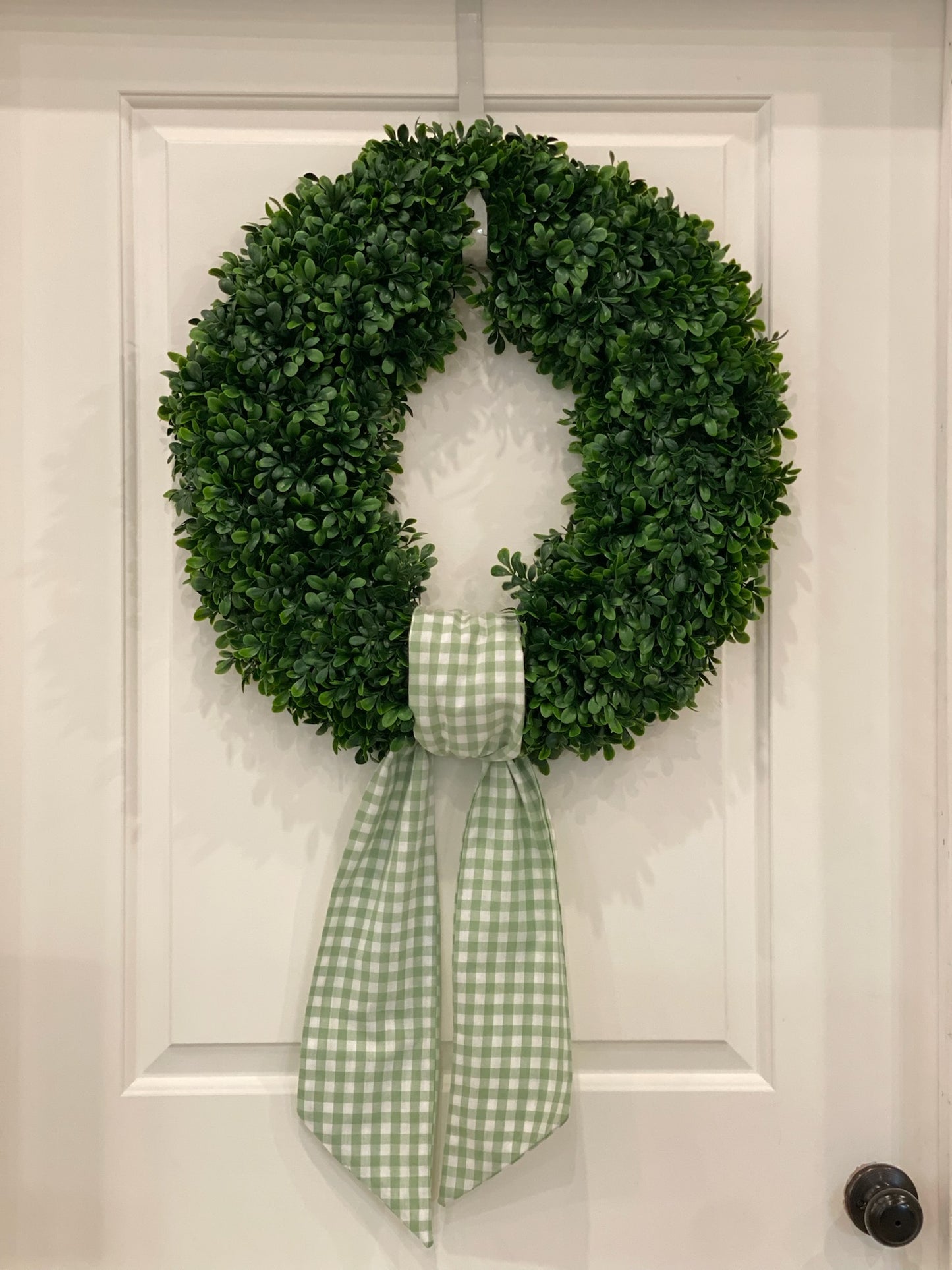 Gingham Wreath Sashes