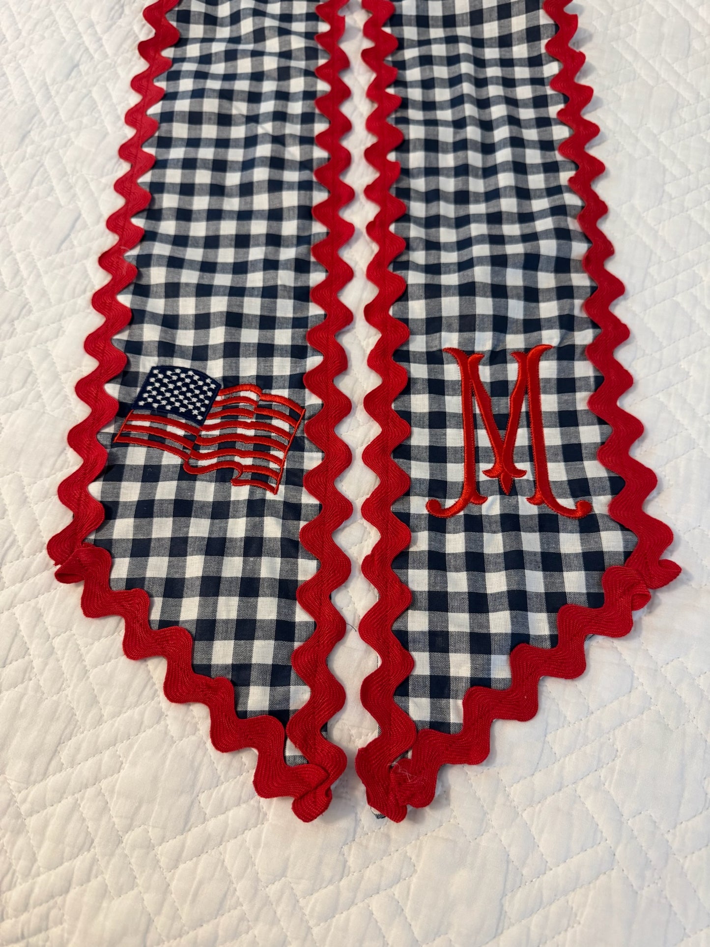 Gingham Wreath Sashes