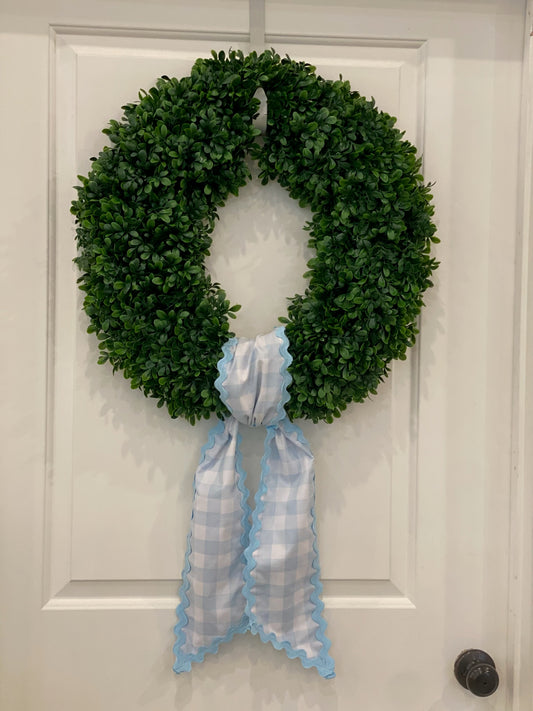 Buffalo Check Wreath Sashes