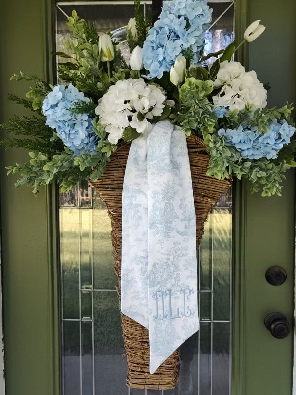 Toile Wreath Sashes