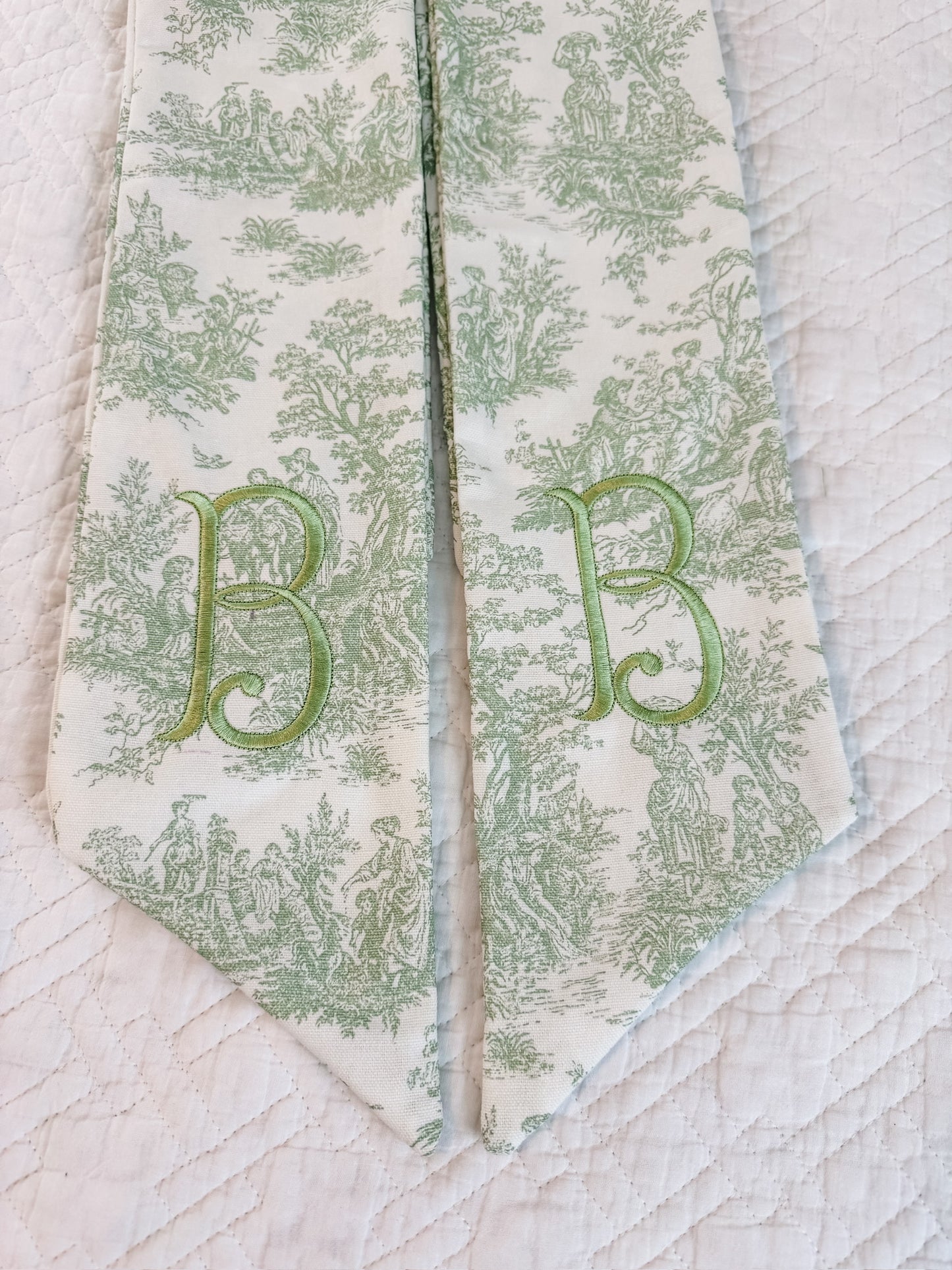 Toile Wreath Sashes