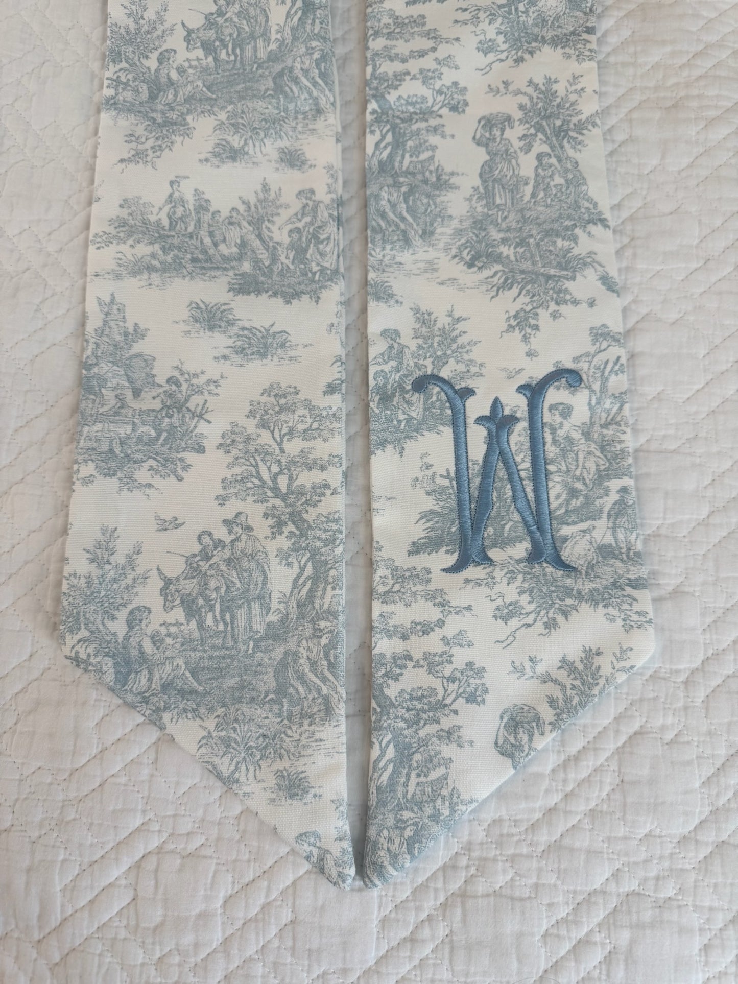 Toile Wreath Sashes