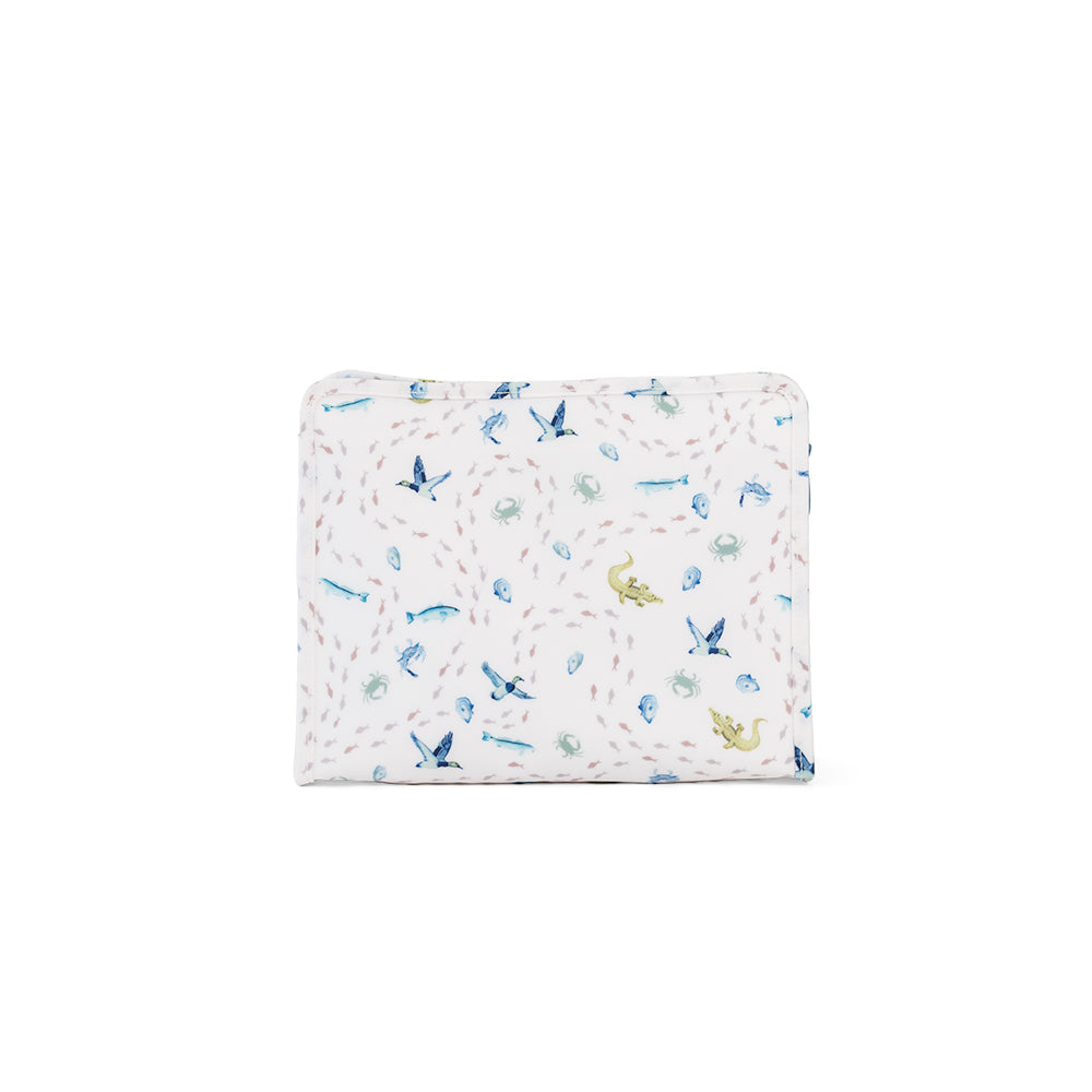 ROADIE LARGE Zip Pouch - COASTAL TIDES