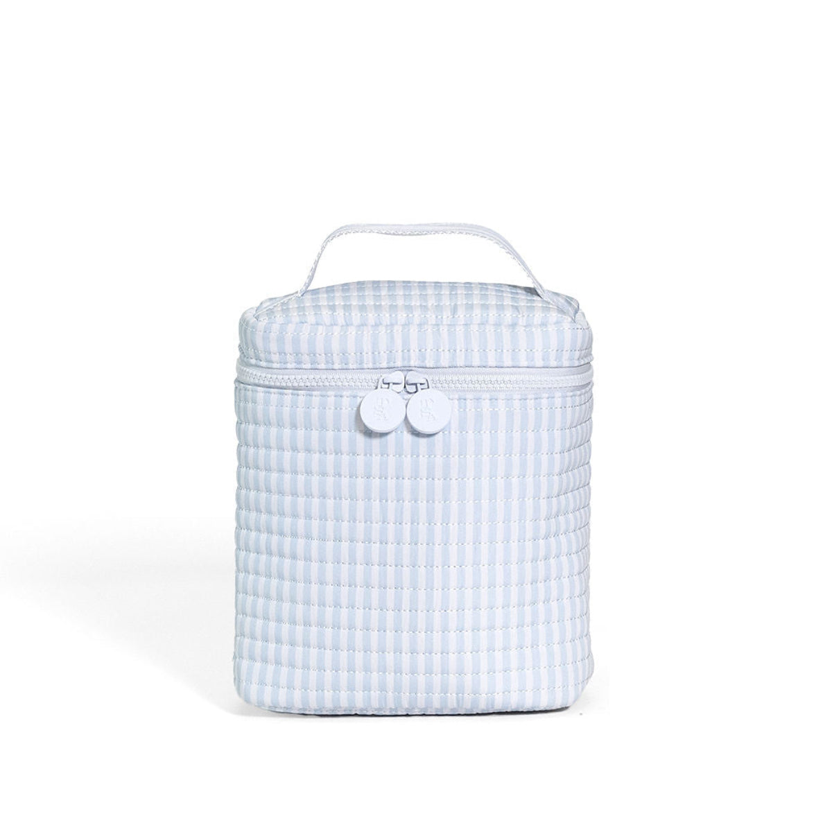 QUILTED GO GO LUNCH INSULATED BAG- PIMLICO STRIPE BLUE