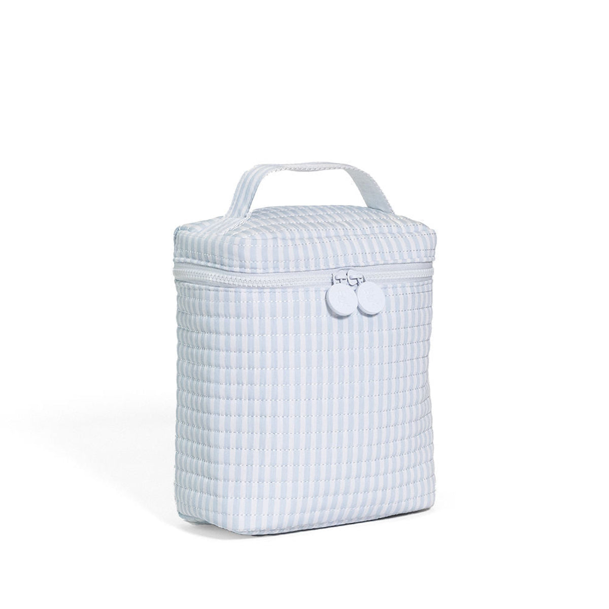 QUILTED GO GO LUNCH INSULATED BAG- PIMLICO STRIPE BLUE