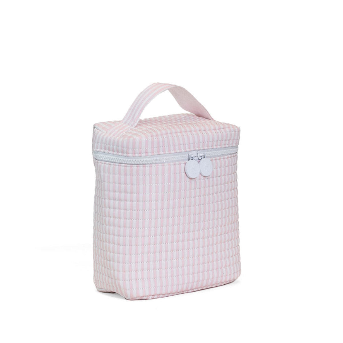 QUILTED GO GO LUNCH INSULATED BAG - PIMLICO STRIPE PINK