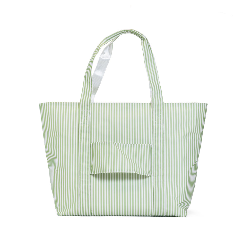 JUMBO TOTE - X-Large Tote PIMLICO STRIPE SAGE