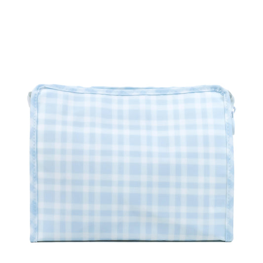 ROADIE LARGE Zip Pouch - PIMLICO PLAID BLUE