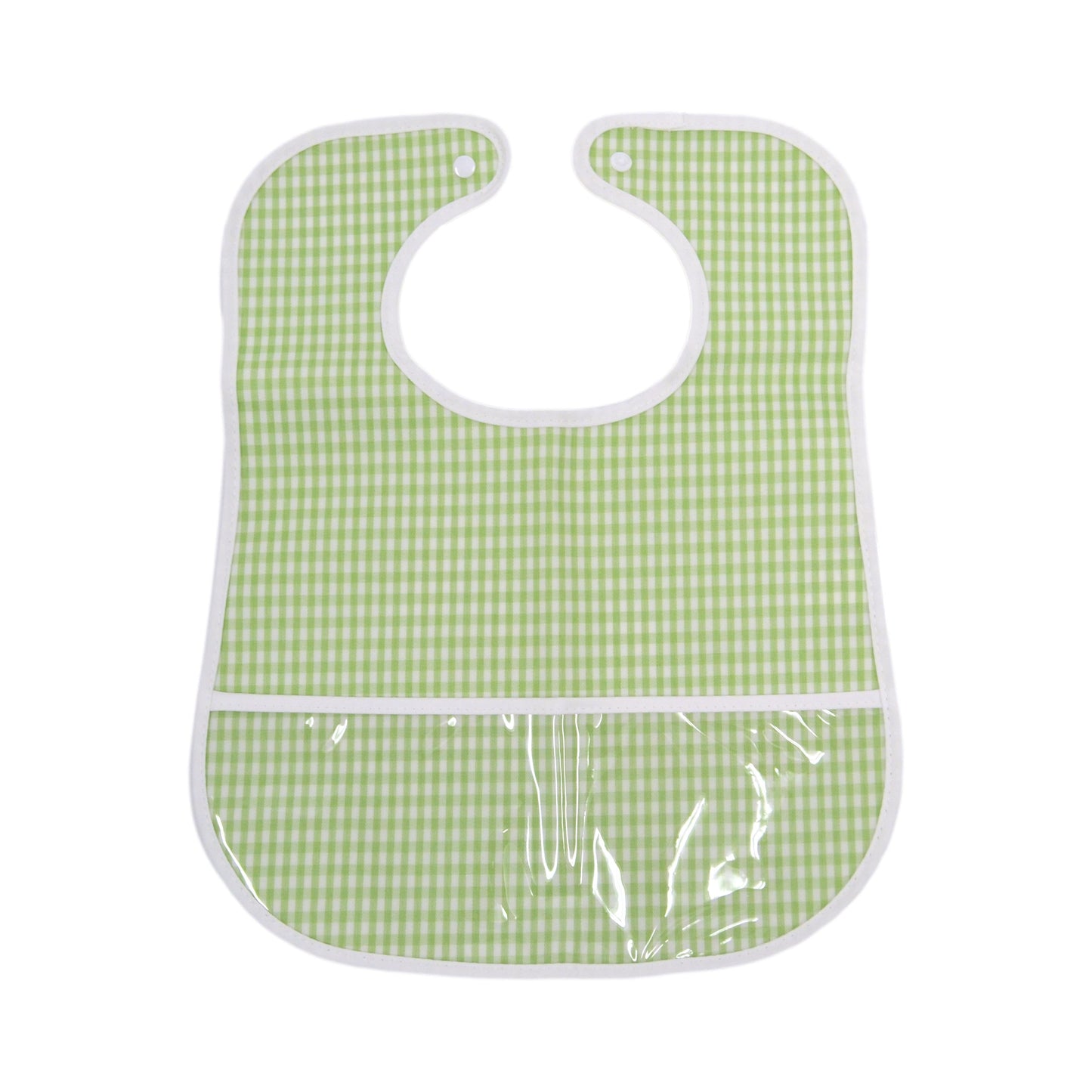CLEAN UP BIB - GINGHAM LEAF *2 PC PRE-PACK