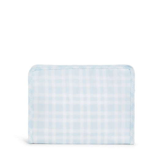 Roadie Medium - Pimlico Plaid Blue Zip Pouch *New! Travel Pouches